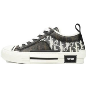 Dior B23 HT Oblique Transparency Low Bang Black and White