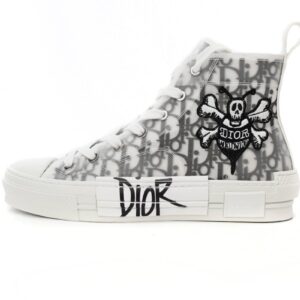 Dior B23 Oblique Hight Top Sneakers White