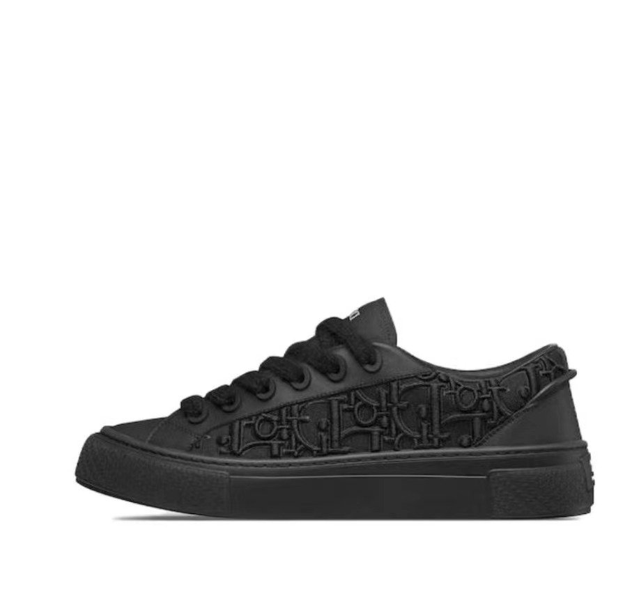 Dior B33 Sneaker Black Smooth Calfskin Oblique Raised Embroidery 3SN303ZYQ_H900