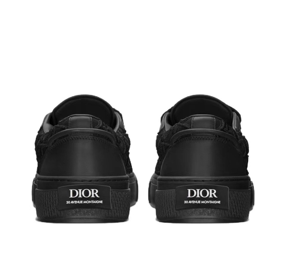 Dior B33 Sneaker Black Smooth Calfskin Oblique Raised Embroidery 3SN303ZYQ_H900 - Image 3