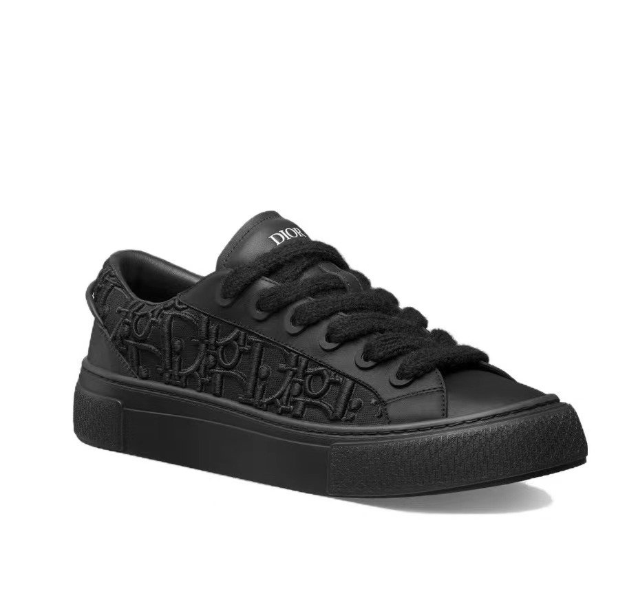 Dior B33 Sneaker Black Smooth Calfskin Oblique Raised Embroidery 3SN303ZYQ_H900 - Image 5