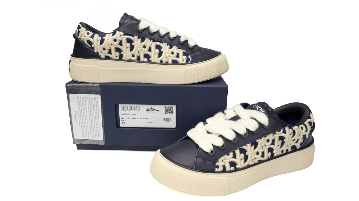 Dior B33 Sneakers  Release Deep Dlue Relief 3SN272 ZIR1 6536 - Image 2