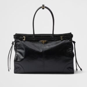 Prada Bonnie Oversized Leather Handbag