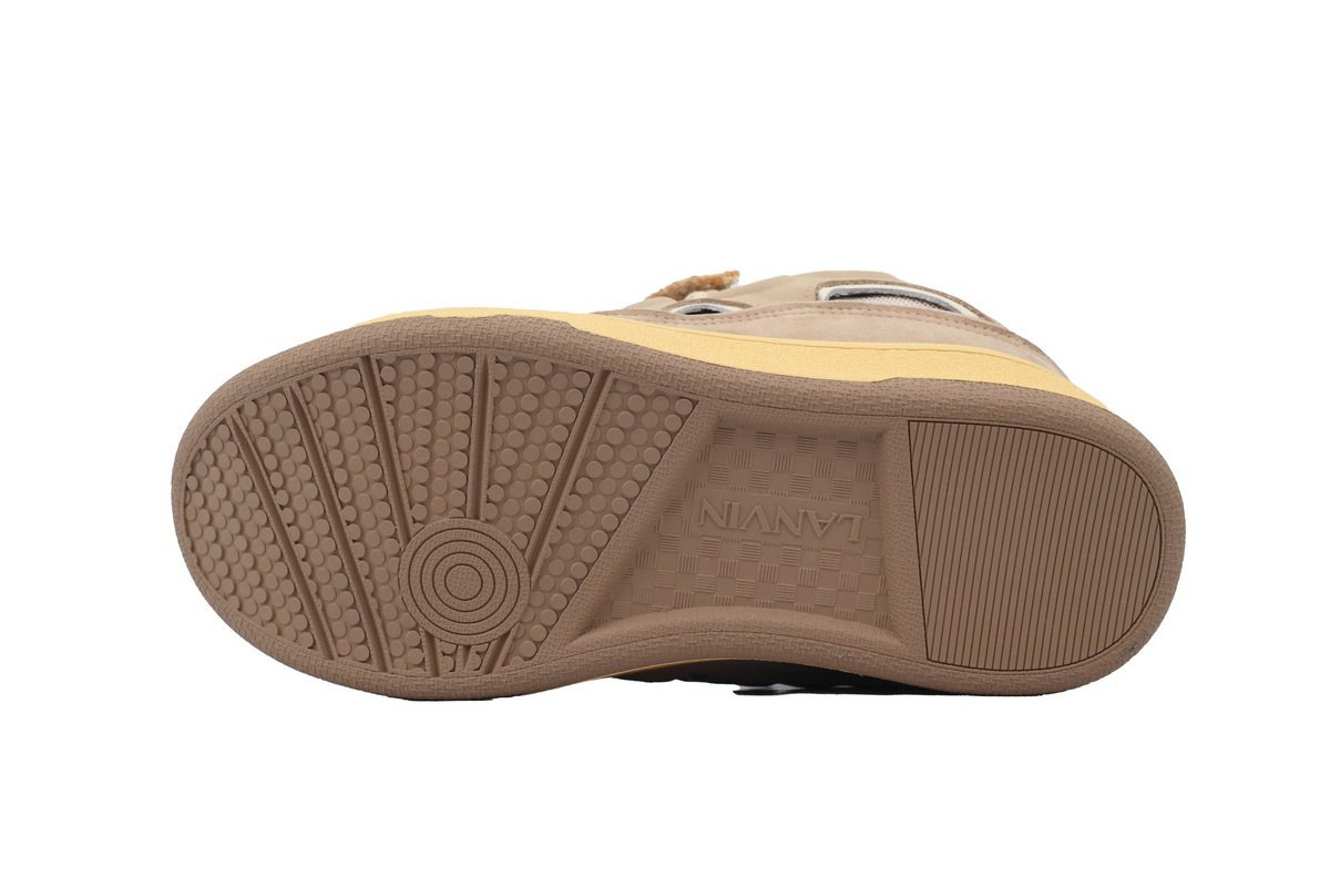 Lanvin Leather Curb White Brown - Image 4