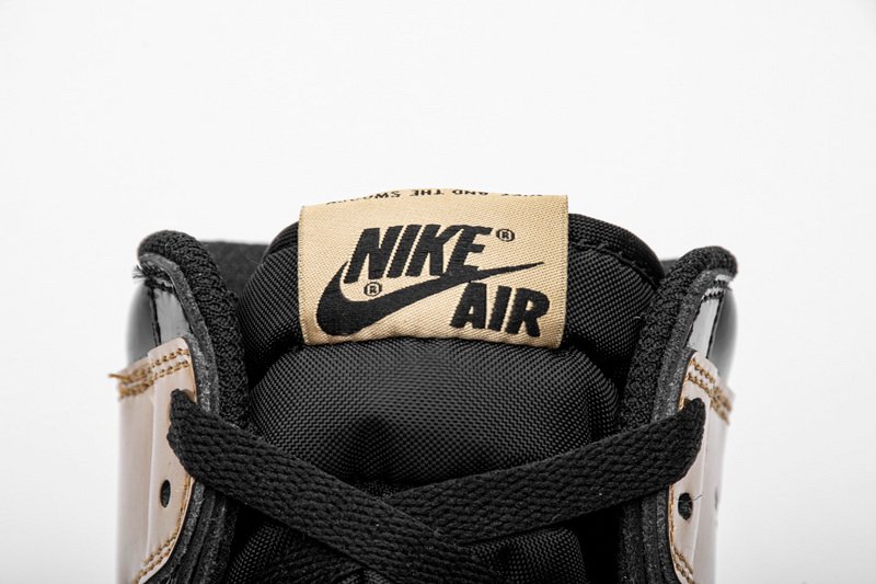 Air Jordan 1 Retro High NRG Patent Gold Toe 861428-007 - Image 5
