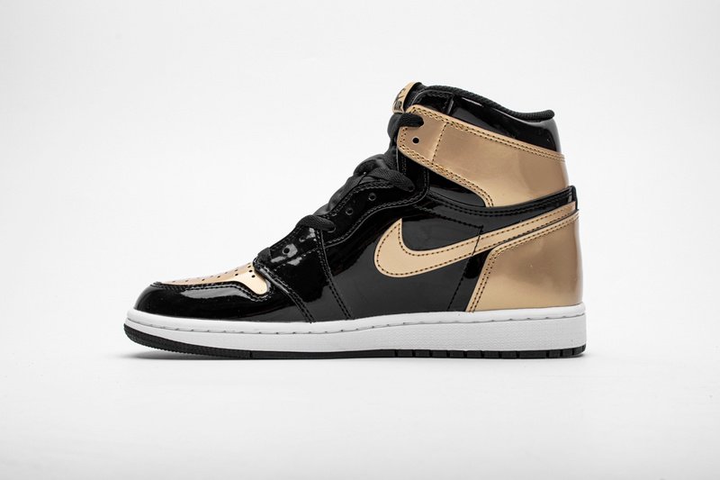 Air Jordan 1 Retro High NRG Patent Gold Toe 861428-007