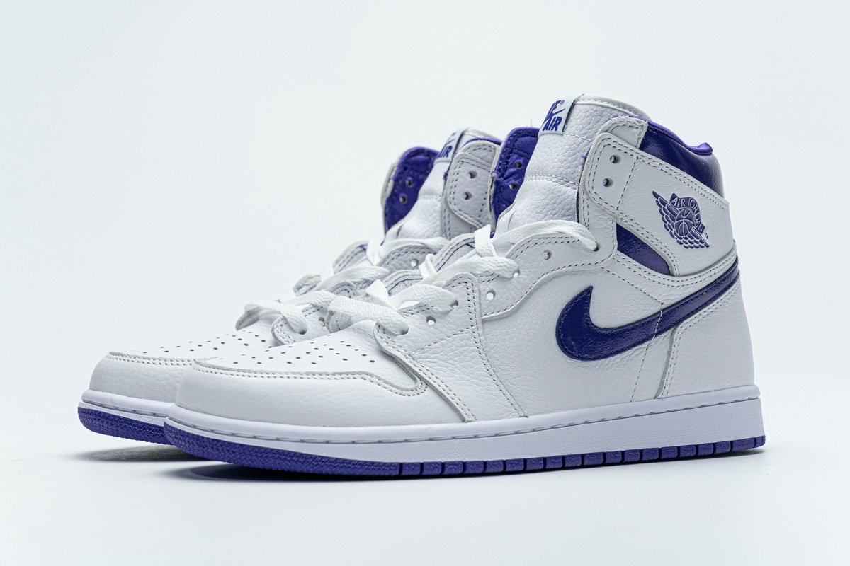 Air Jordan 1 Retro High OG White Purple CD0461-151 - Image 7