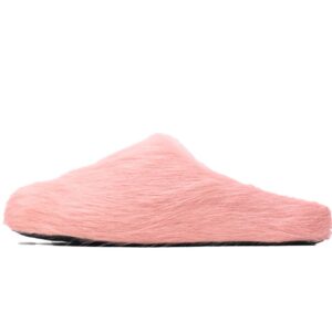 Marni Long-hair Calfskin Fussbett Sabot Pink SBMS004601P412200C29