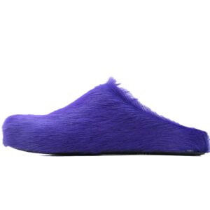 Marni Long-hair Calfskin Fussbett Sabot Purple SBMR000600P623600C74