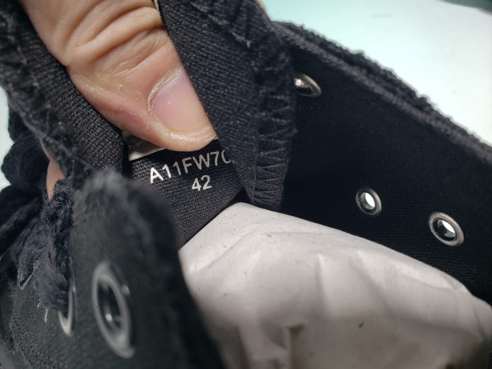 Mihara Yasuhiro Peterson OG Sole Canvas Low Black  NO.803 A01FW702-BLKBLK - Image 3