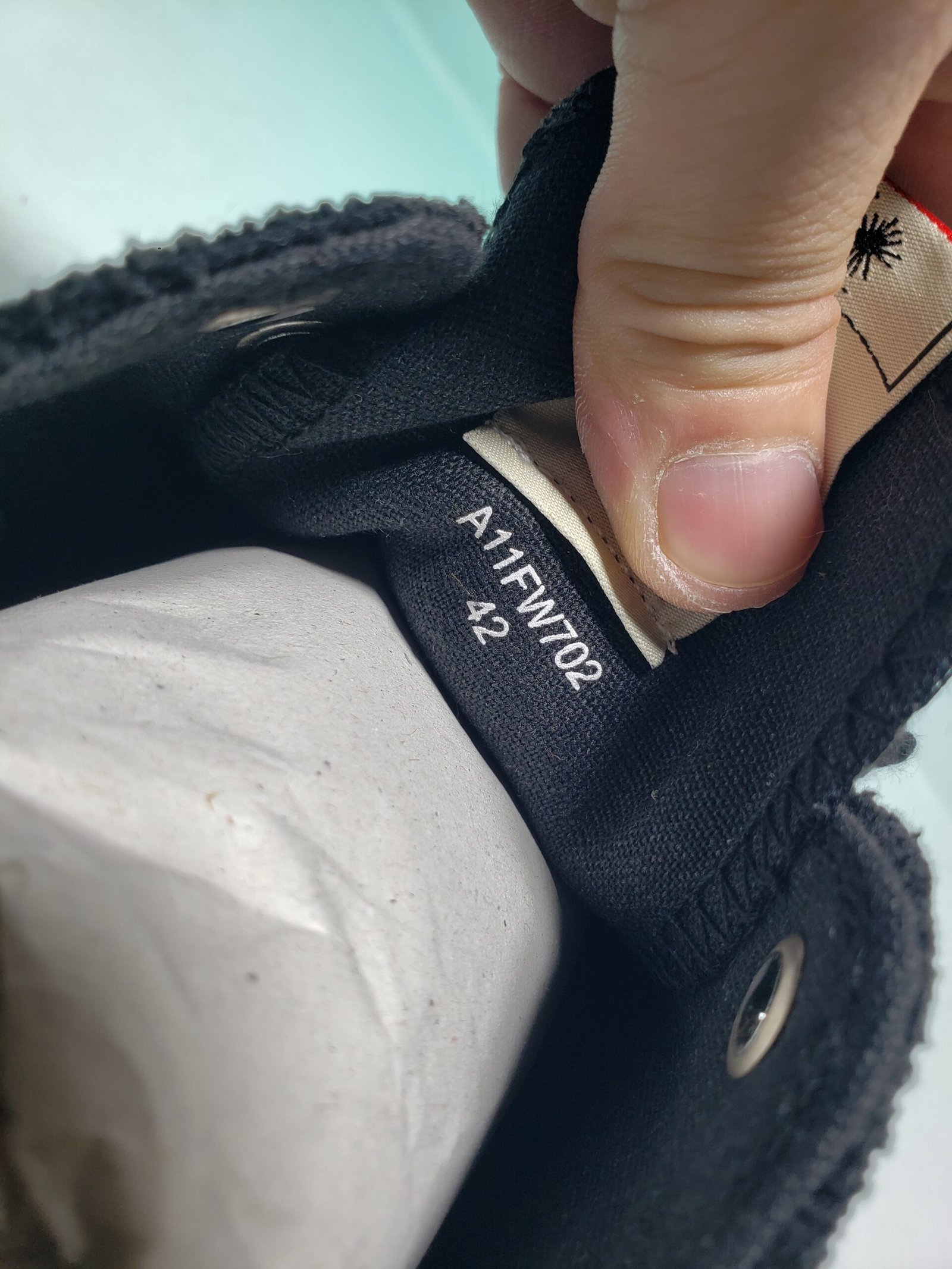 Mihara Yasuhiro Peterson OG Sole Canvas Low Black  NO.803 A01FW702-BLKBLK - Image 2