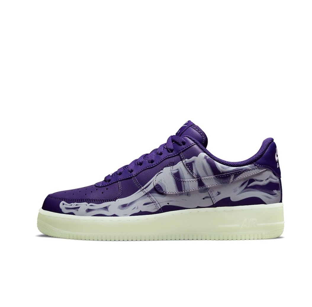 Nike Air Force 1 LOw O7 QS Purple Skeleton Halloween (2021)