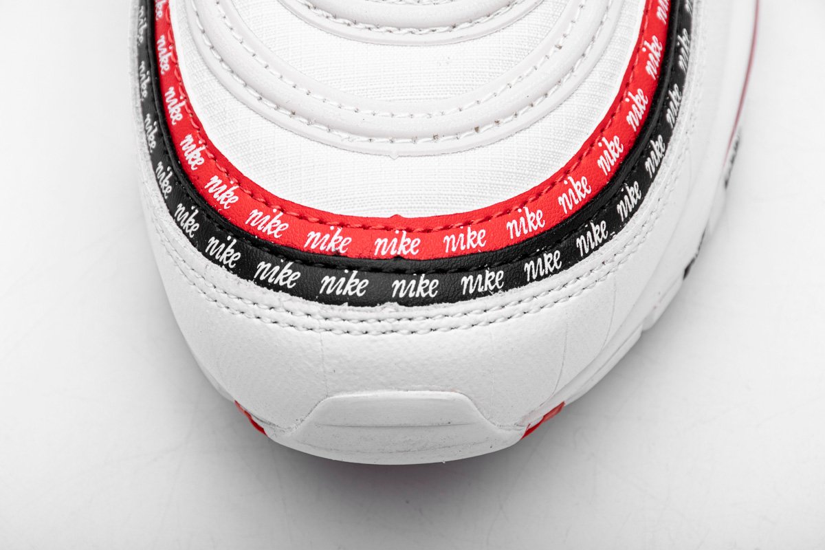 Nike Air Max 97 Sketch Logo White Black Red CK9397-100 - Image 8
