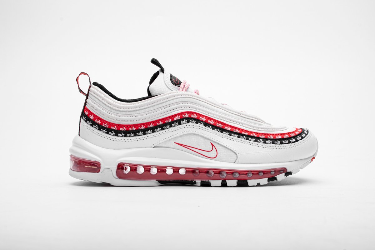 Nike Air Max 97 Sketch Logo White Black Red CK9397-100 - Image 3