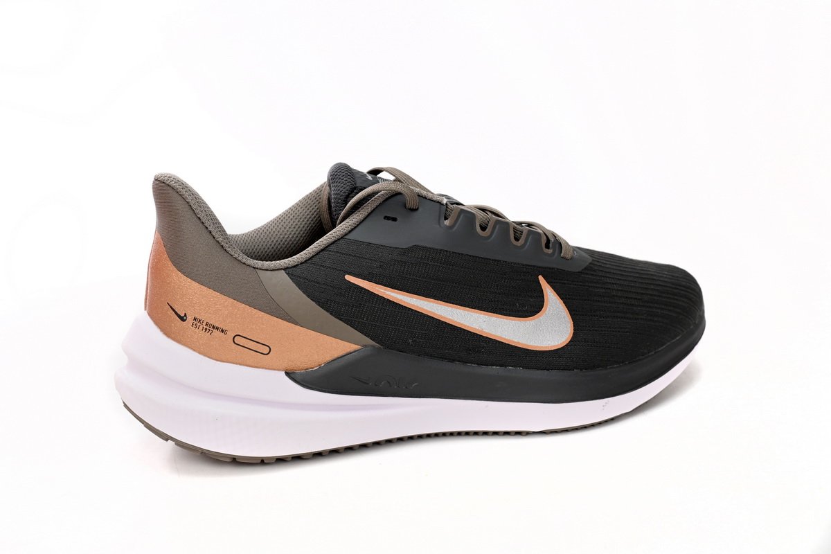 Nike Air Winflo 9 Black And White Brown DD8686-005 - Image 6