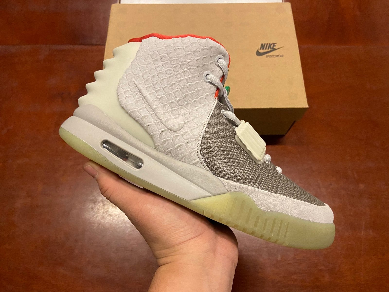 Nike Air Yeezy 2 NRG Pure Platinum 508214-010 - Image 5