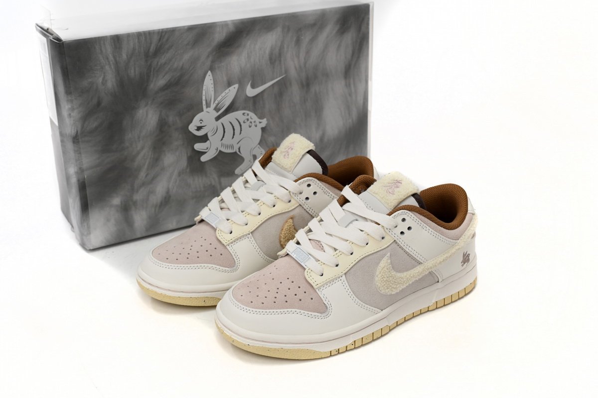 Nike Dunk Low Retro PRM Year of the Rabbit Fossil Stone (2023)  FD4203-211 - Image 2