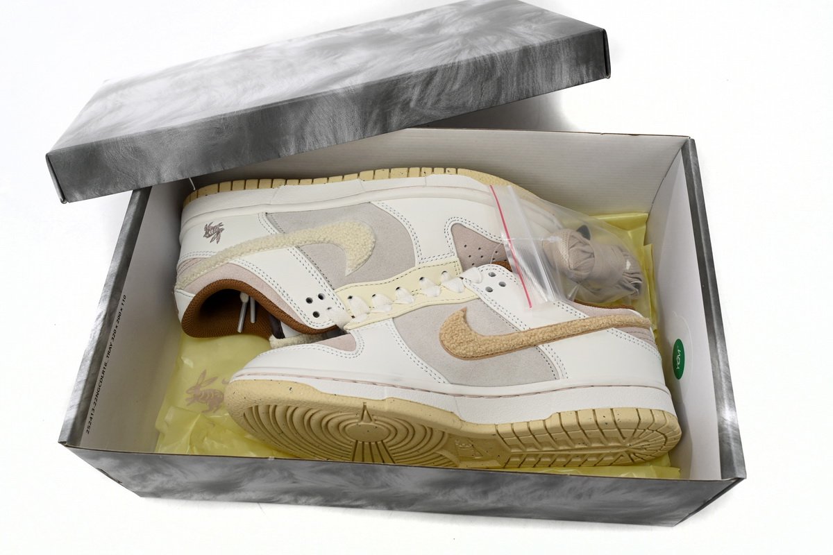 Nike Dunk Low Retro PRM Year of the Rabbit Fossil Stone (2023)  FD4203-211 - Image 8