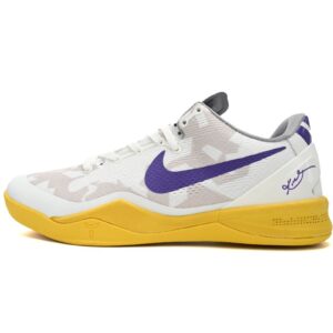 Nike Kobe 8 Low WhitePurple-Yellow 555035-101