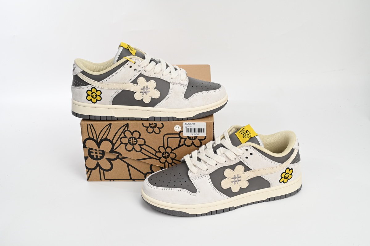 Nike SB Dunk Low WTP"MOSS" DUNK Beige Gray 1063-32-024 - Image 2