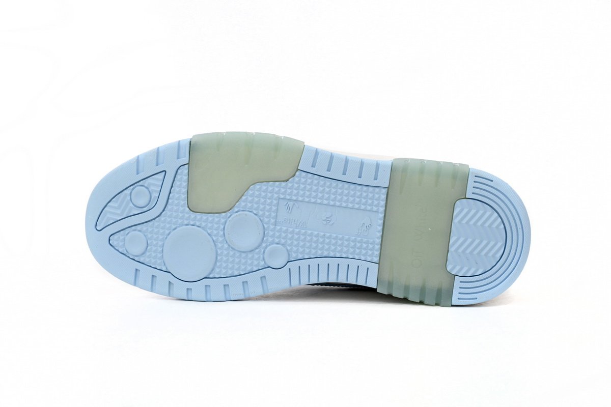 OFF-WHITE Out Of Office OOO 30 MM Low Tops White Light Blue OMIA189C99LEA0010145 - Image 4