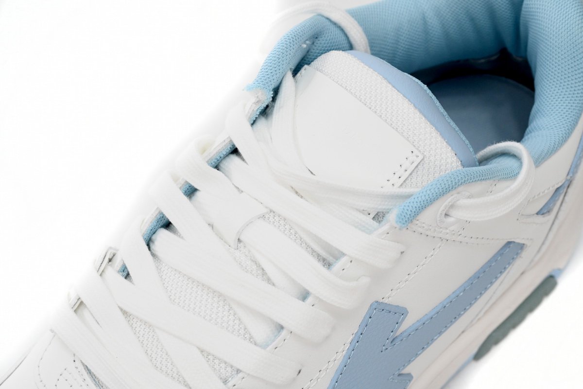 OFF-WHITE Out Of Office OOO 30 MM Low Tops White Light Blue OMIA189C99LEA0010145 - Image 8