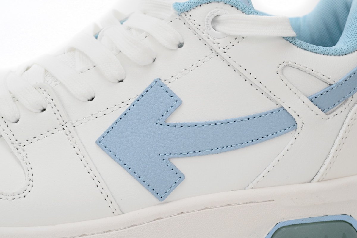 OFF-WHITE Out Of Office OOO 30 MM Low Tops White Light Blue OMIA189C99LEA0010145 - Image 7