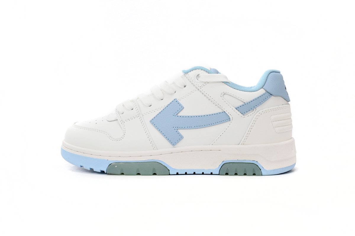 OFF-WHITE Out Of Office OOO 30 MM Low Tops White Light Blue OMIA189C99LEA0010145