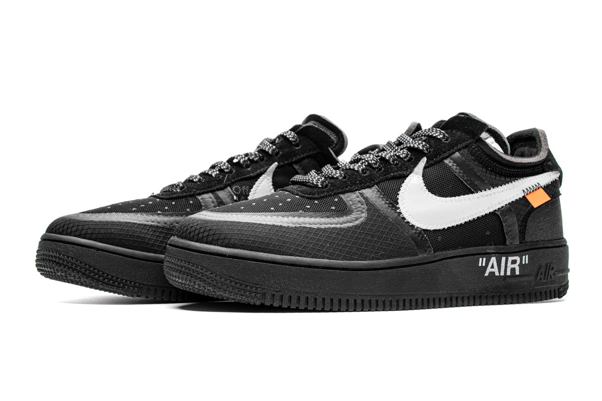 OFF White X Air Force 1 Low Black  AO4606-001 - Image 5