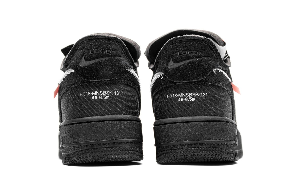 OFF White X Air Force 1 Low Black  AO4606-001 - Image 4