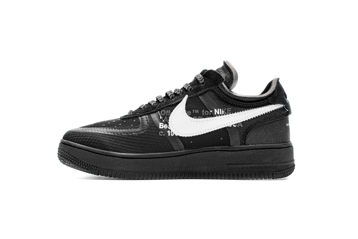 OFF White X Air Force 1 Low Black  AO4606-001
