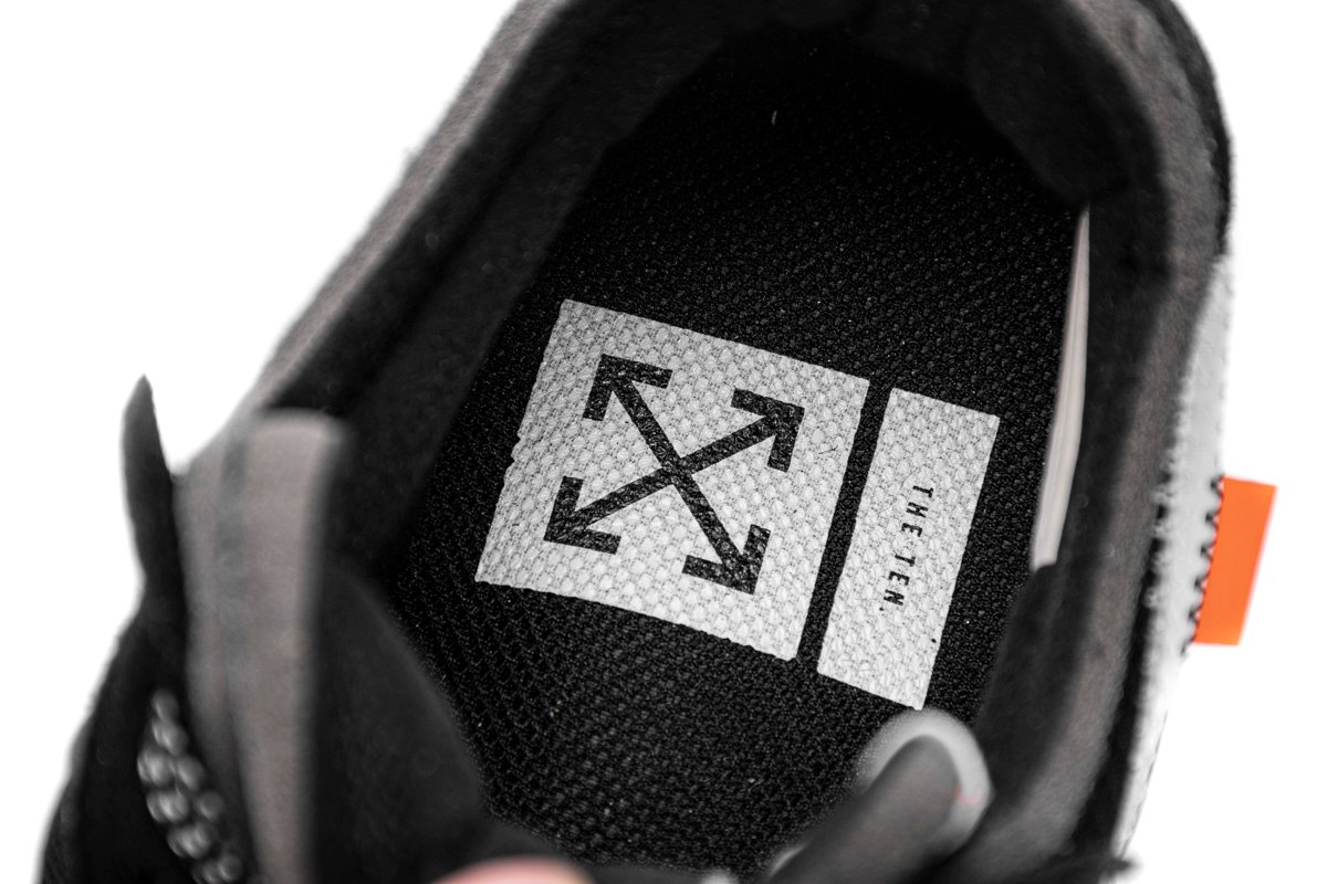 OFF White X Air Force 1 Low Black  AO4606-001 - Image 7