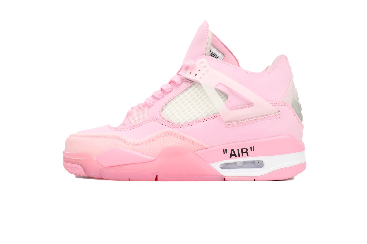 OFF White x Air Jordan 4 Pink Co Branding  CV9388-105