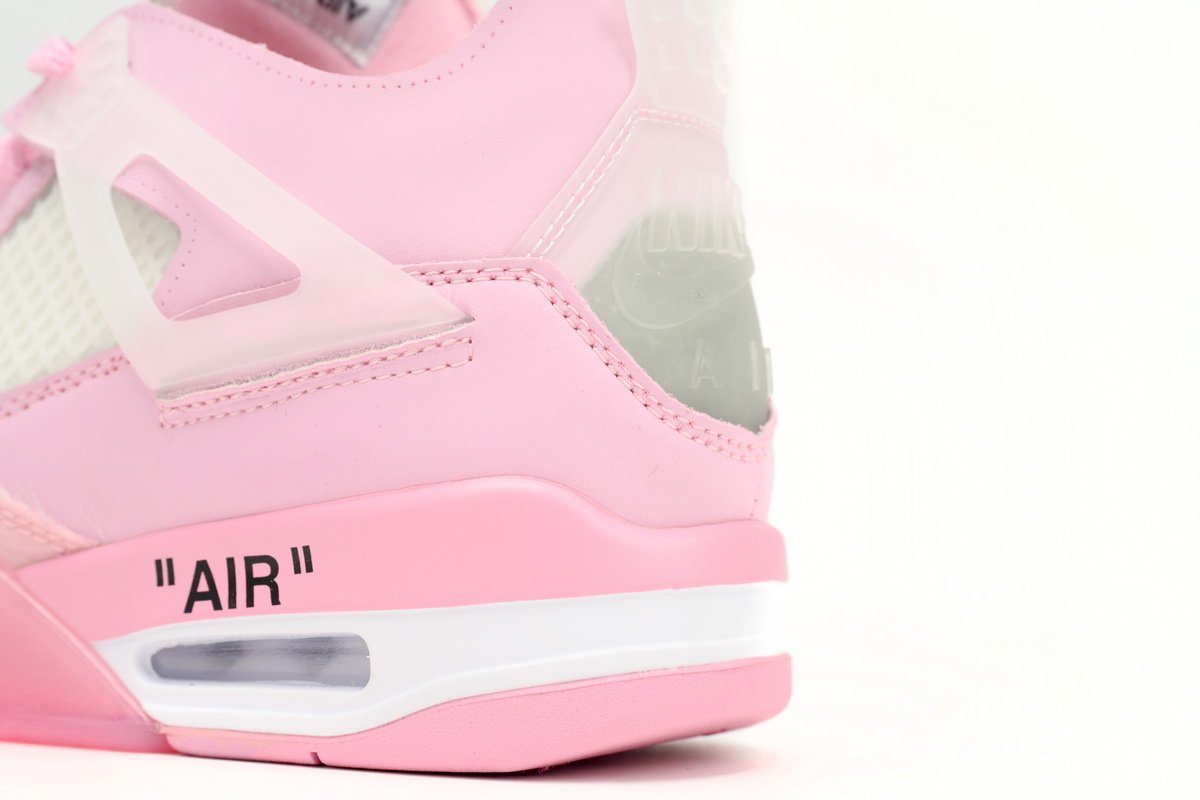 OFF White x Air Jordan 4 Pink Co Branding  CV9388-105 - Image 11