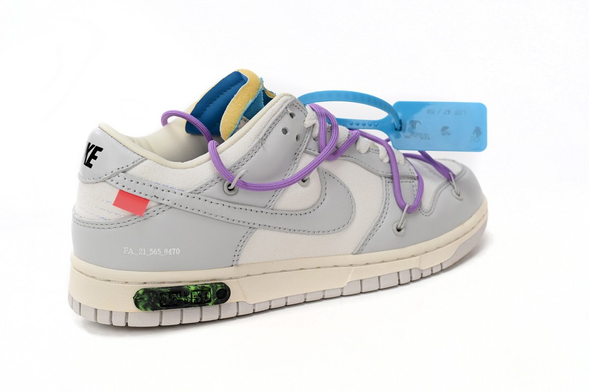 OFF WHITE x Nike Dunk SB Low The 50 NO.47 DM1602-125 - Image 4