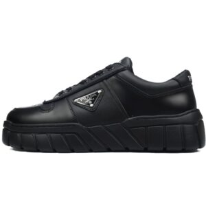 Prada Low-Top Sneakers Serrated Black