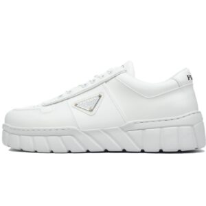 Prada Low-Top Sneakers Serrated White