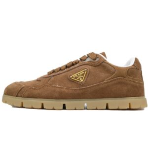 Prada Trail Suede Sneakers Brown