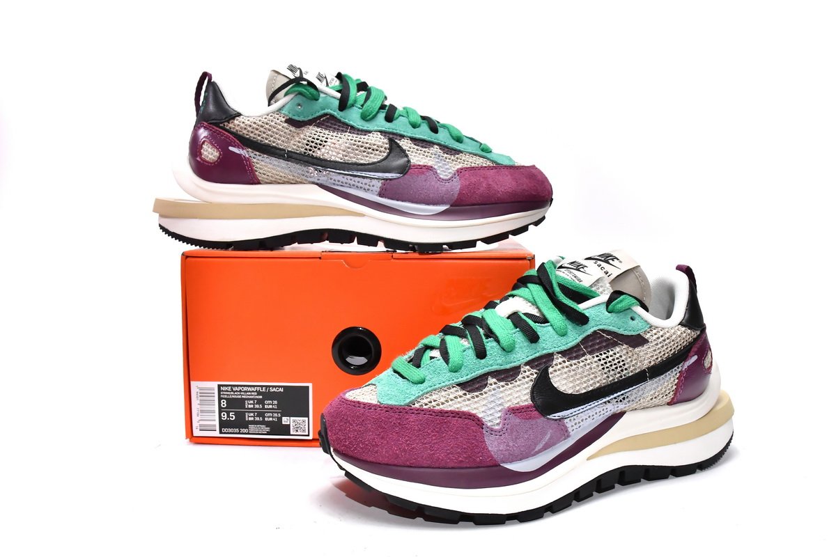 Sacai x Nike Pegasua Vaporfly String Black Villain Red DD3035-200 - Image 11