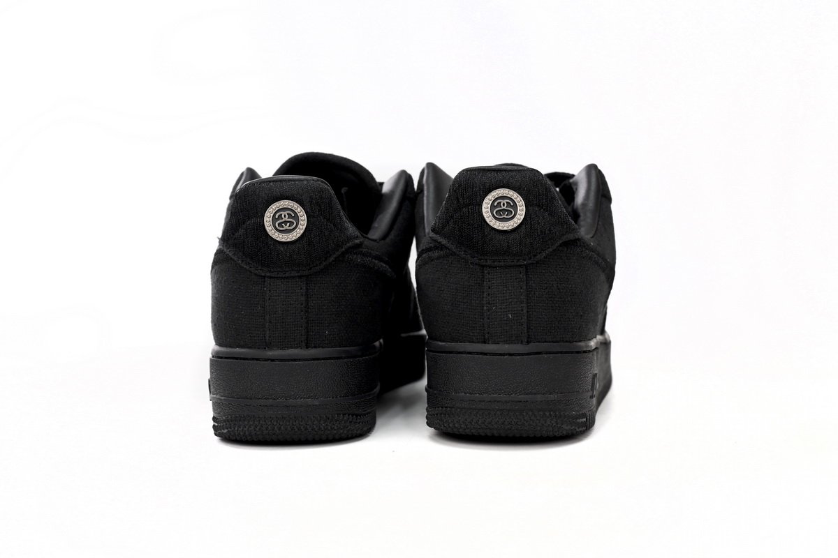 Stussy x Nike Air Force 1 Low “Black” CZ9084-001 - Image 3