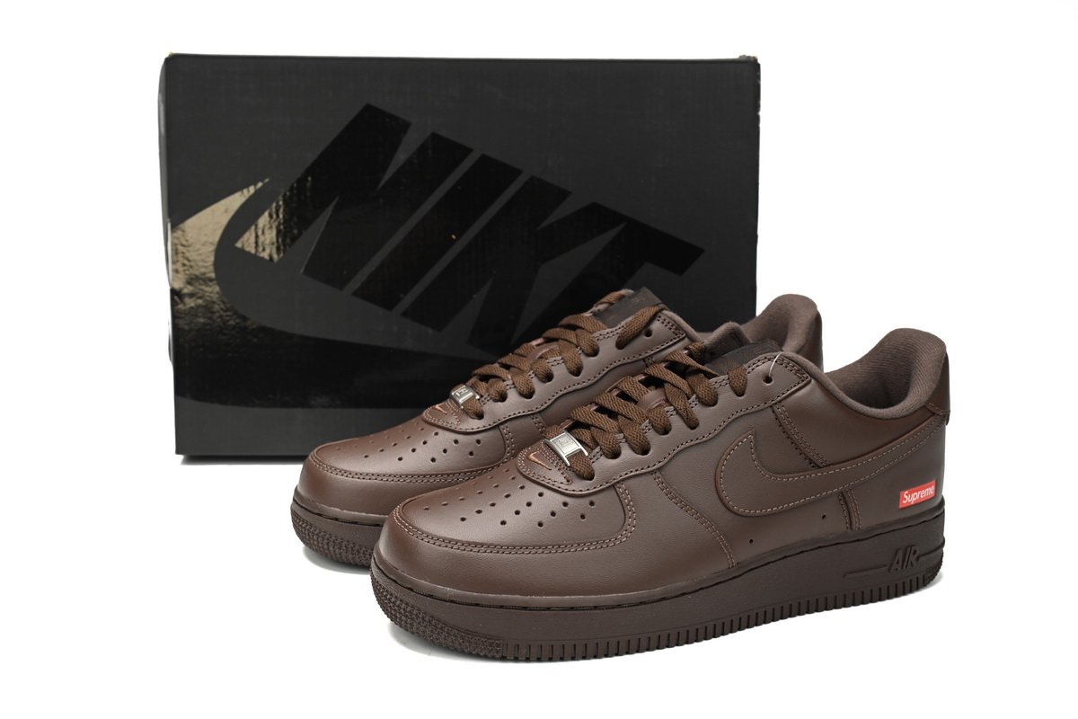 Supreme x Air Force 1 Low  Baroque Brown  CU9225-200 - Image 2