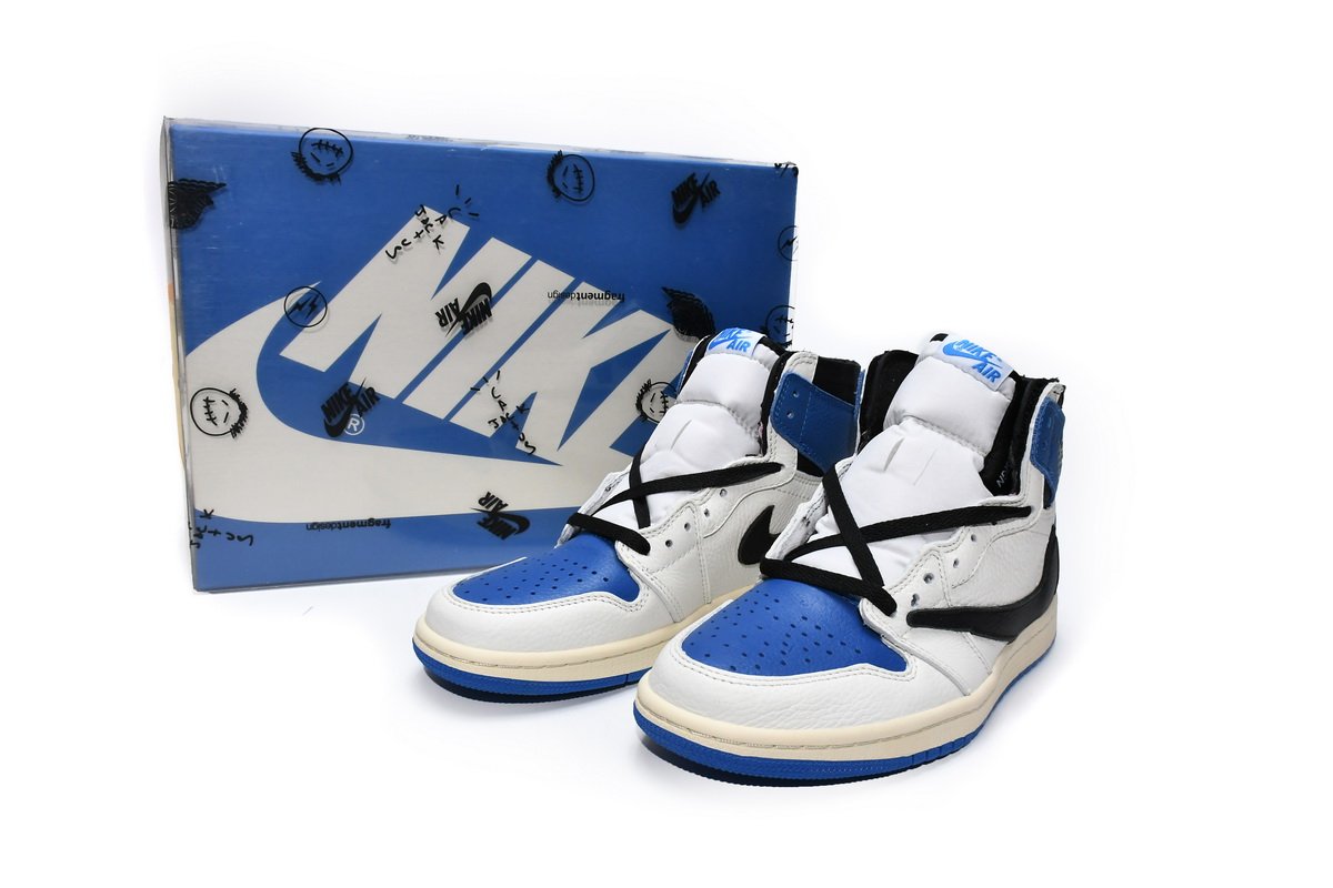 Fragment x Travis Scott x Air Jordan 1  High OG  DH3227-105  (Top Quality) - Image 2