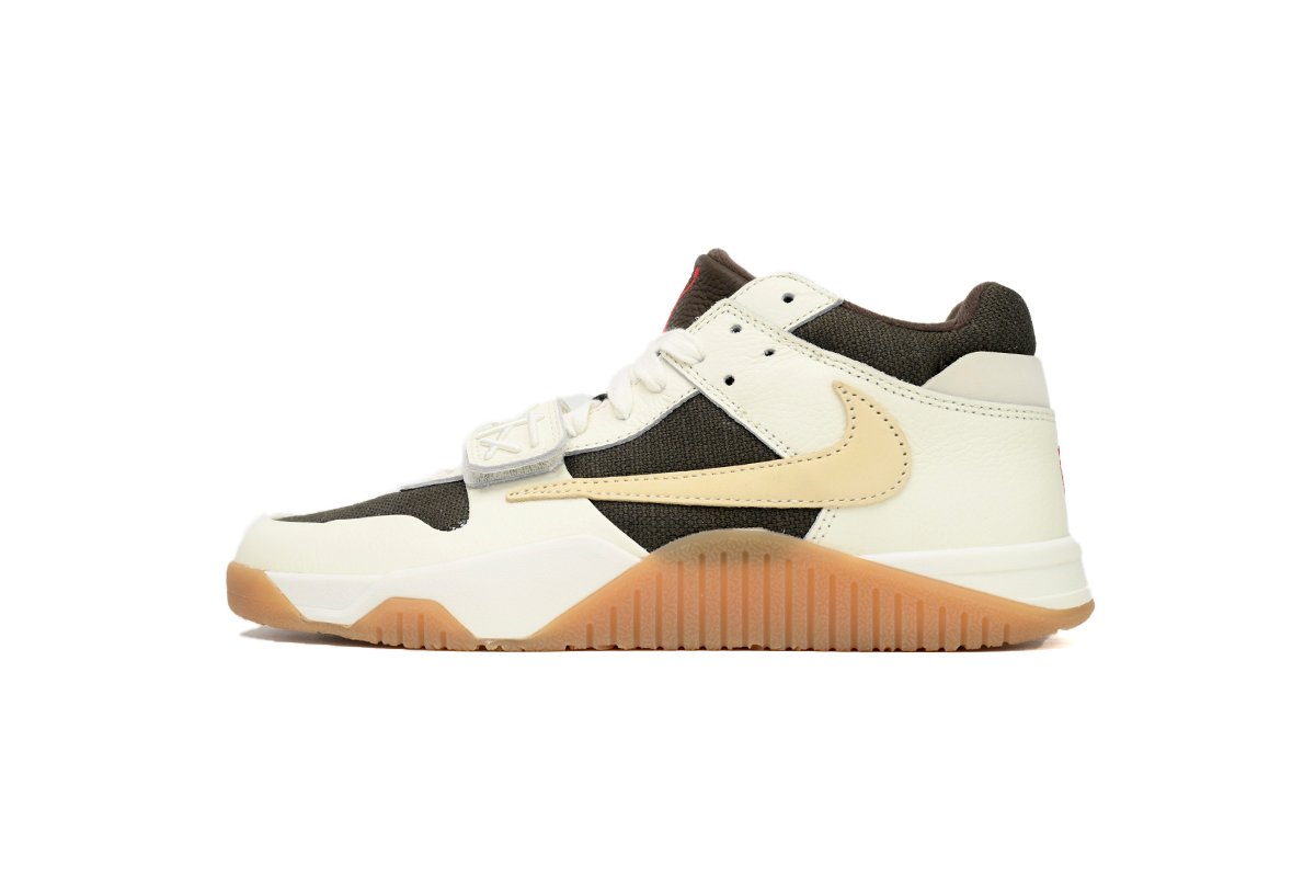 Travis Scott × Nike Jordan Jumpman Jack TR White Brown FZ8117-100