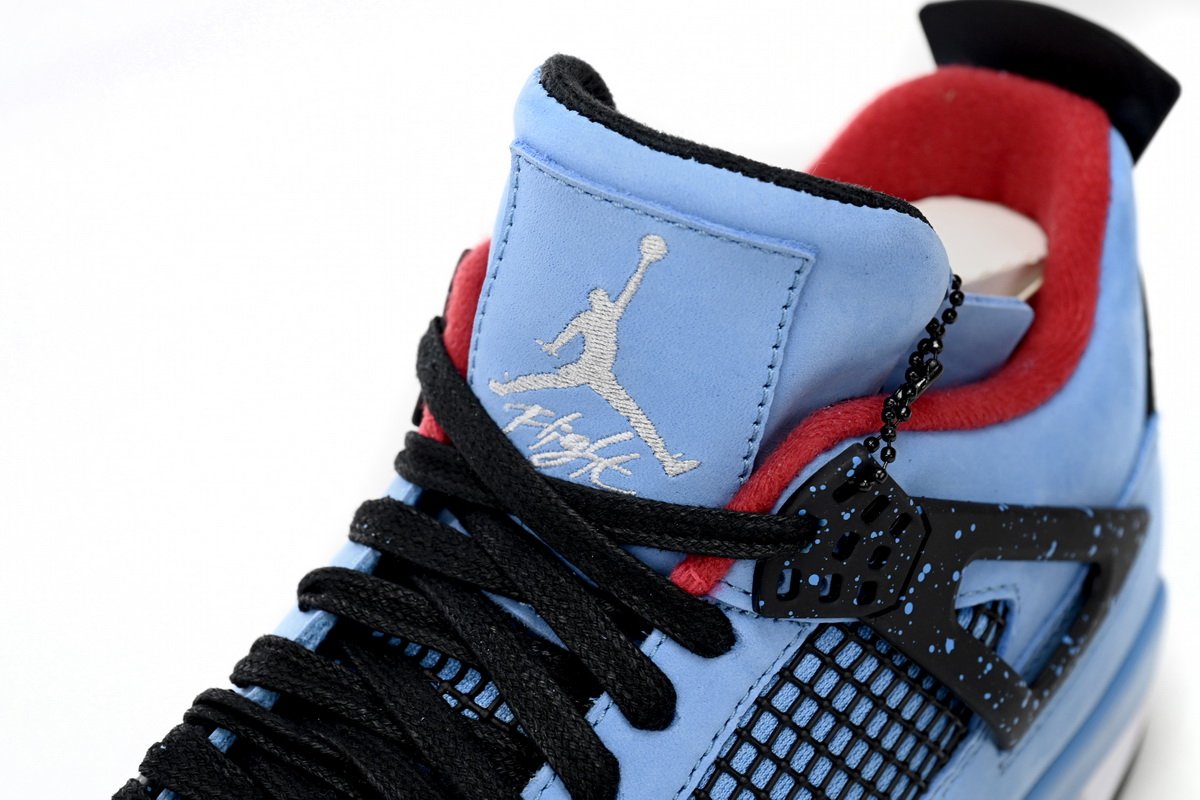 Travis Scott Cactus Jack x Air Jordan 4 Retro “Houston Oilers”  308497-406 (Top Quality) - Image 6