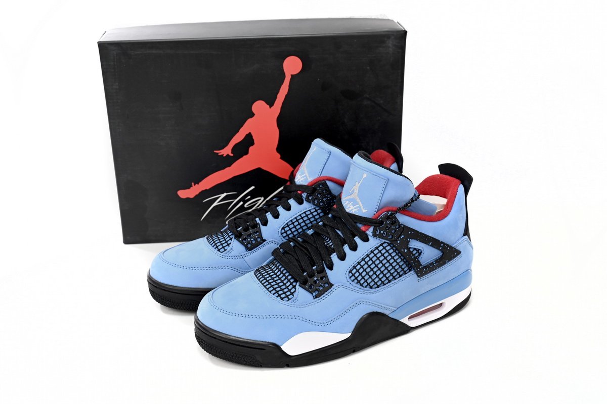 Travis Scott Cactus Jack x Air Jordan 4 Retro “Houston Oilers”  308497-406 (Top Quality) - Image 2