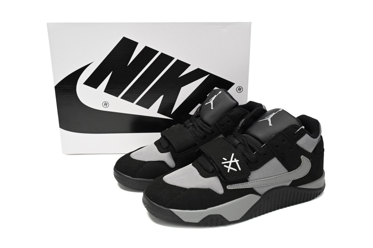 Travis Scott x Jordan Cut The Check Nice Kicks Black Charcoal  FZ8117-481 - Image 2