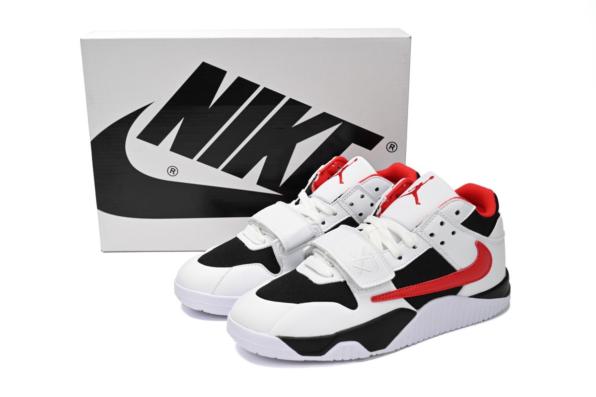 Travis Scott x Jordan Cut The Check Nice Kicks Black White Red  FZ8117-407 - Image 2