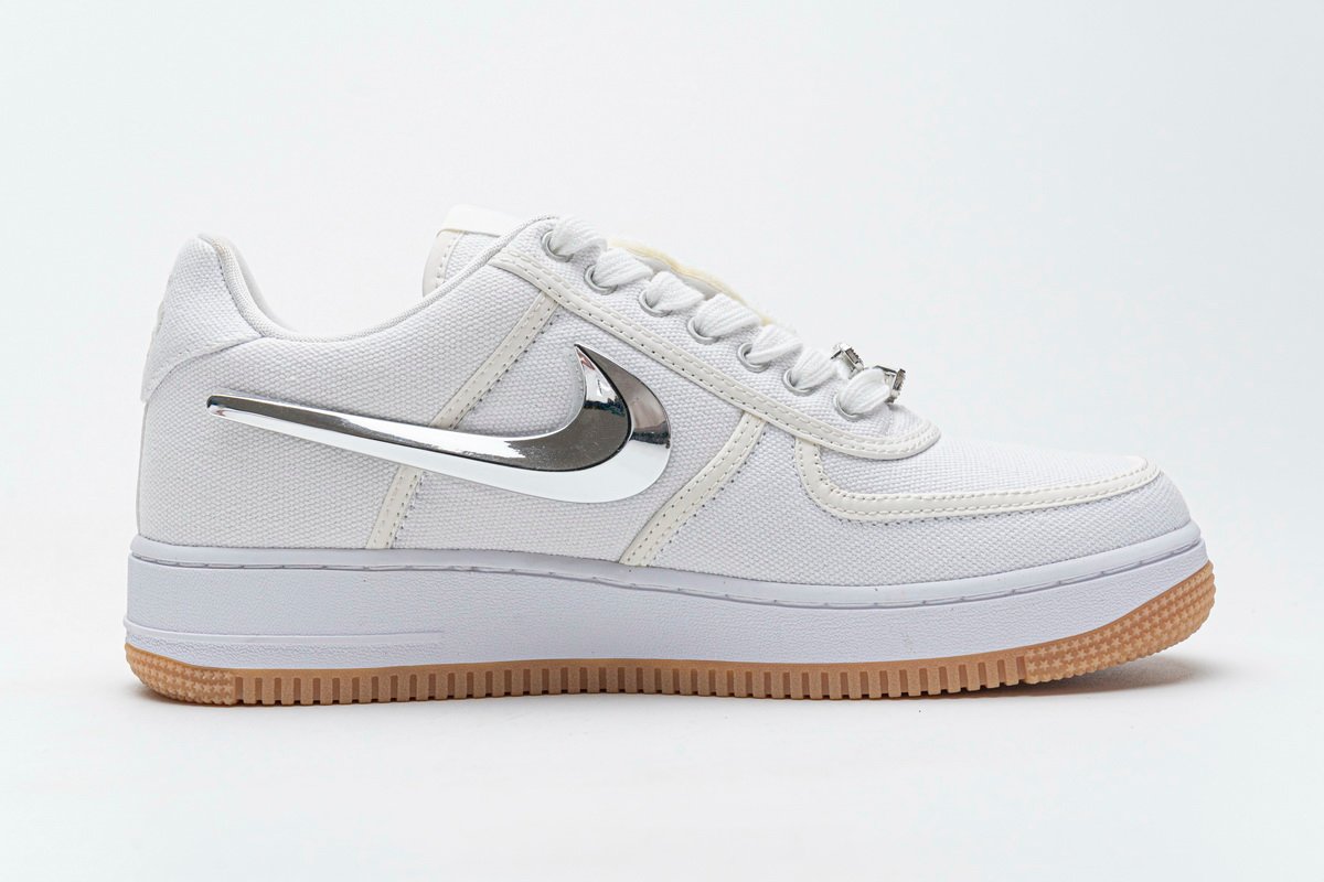 Travis Scott x Nike Air Force 1“White” AQ4211-100 - Image 3